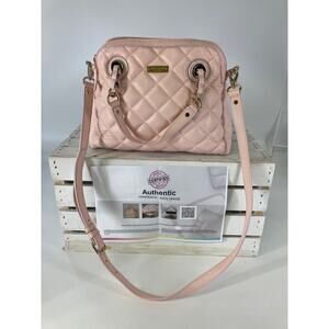 KATE SPADE PINK PUFFED QUILTED LEATHER CROSSBODY BAG (ASIS)